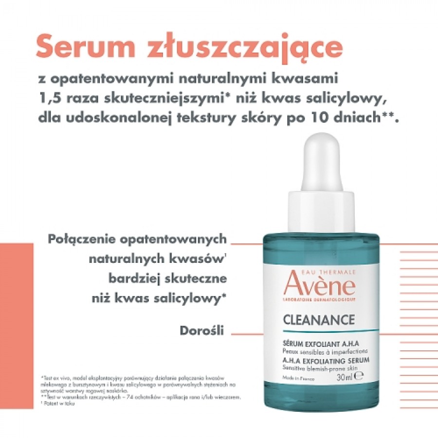 Miniaturka artykułu - #0 AVENE CLEANANCE Serum złuszczające, 30ml