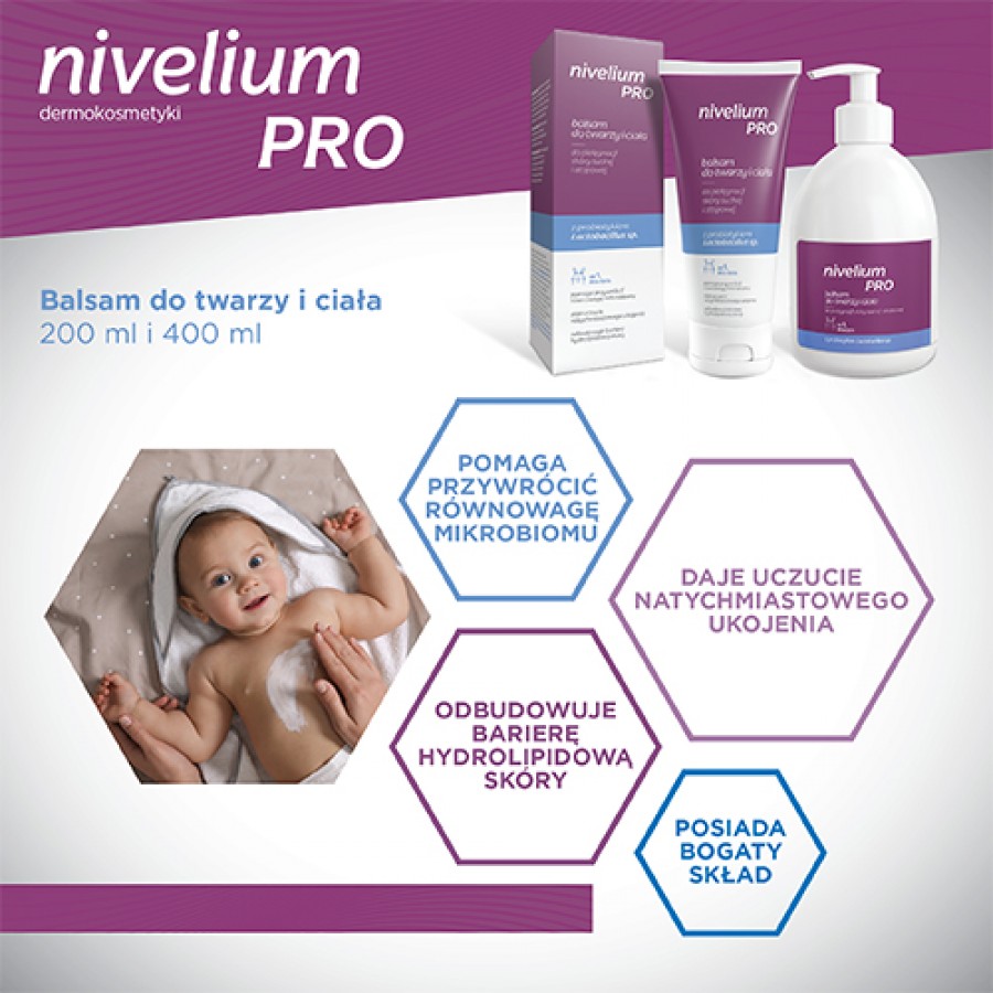 Miniaturka artykułu - #1 NIVELIUM PRO balsam do twarzy i ciała, 200ml