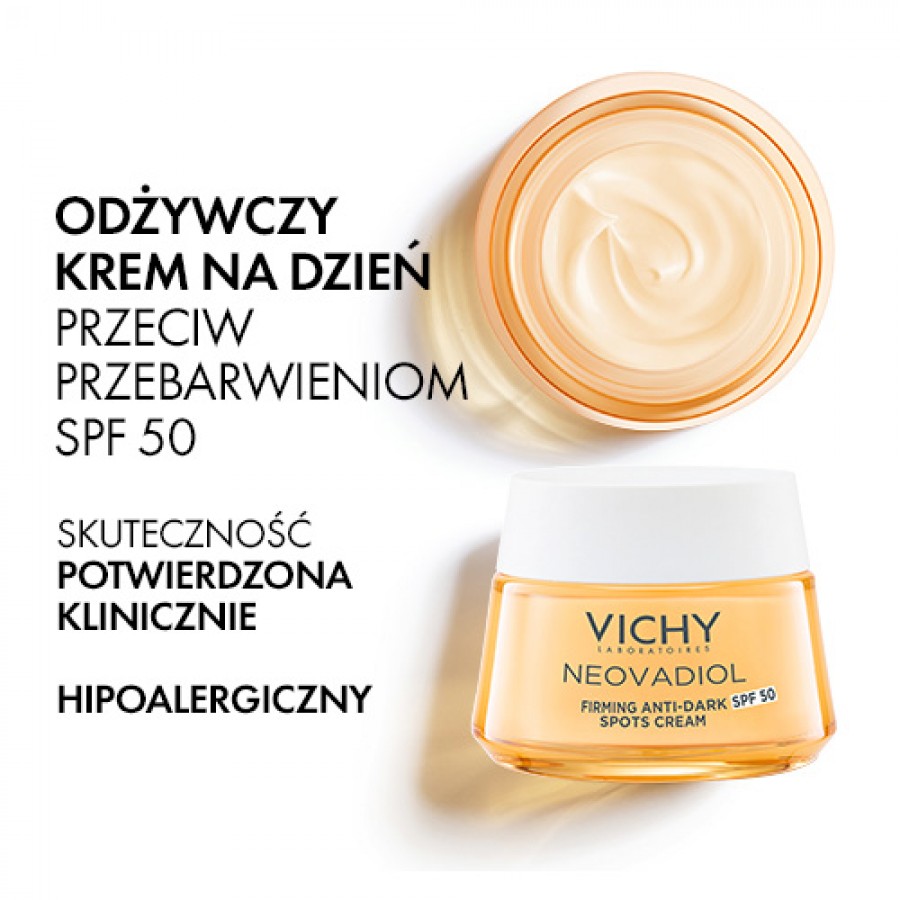 Miniaturka artykułu - #0 VICHY NEOVADIOL Postmenopauza Odżywczy krem na dzień przeciw przebarwieniom SPF50, 50ml