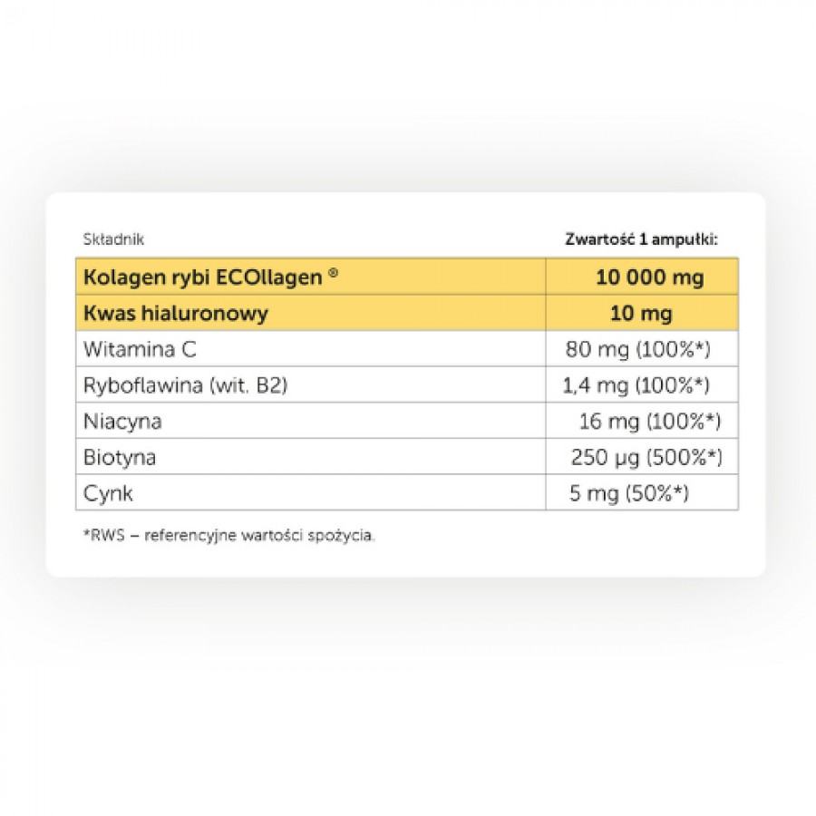 Zdjęcie produktu - 2 OLIMP Collagen Kolagen 10000mg shot smak ananasowy, 25ml