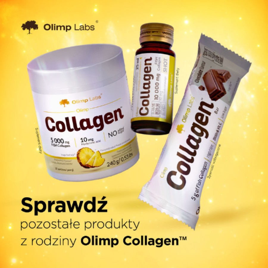 Zdjęcie produktu - 4 OLIMP Collagen Kolagen 5000mg proszek smak ananasowy, 240g