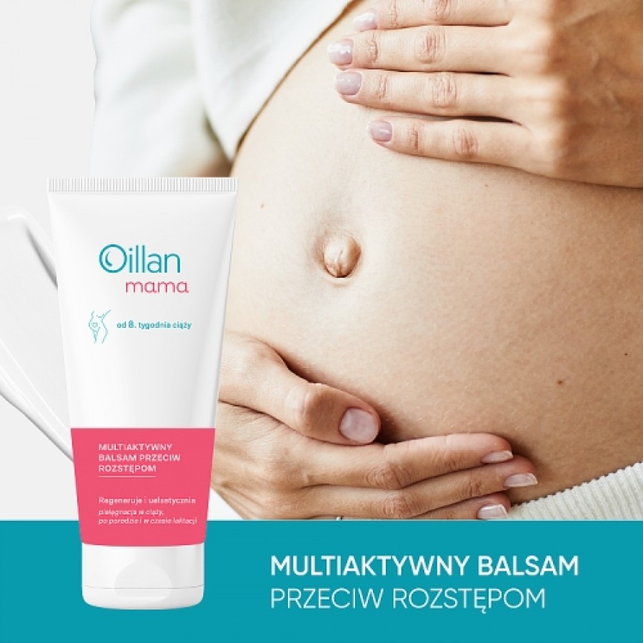 Miniaturka artykułu - #0 OILLAN MAMA Multiaktywny Balsam przeciw rozstępom od 8. tygodnia ciąży, 200ml