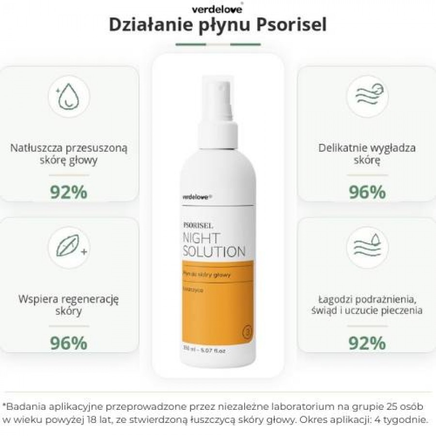 Miniaturka artykułu - #1 PSORISEL Płyn do pielęgnacji sk&oacute;ry głowy u os&oacute;b z objawami łuszczycy, 150ml