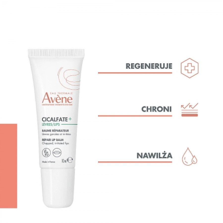 Miniaturka artykułu - #0 AVENE Cicalfate+ LIPS Regenerujący balsam do ust, 10ml