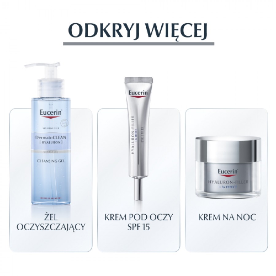 Zdjęcie produktu - 4 Eucerin Hyaluron-Filler Przeciwzmarszczkowy krem na dzień do sk&oacute;ry mieszanej SPF15, 50 ml