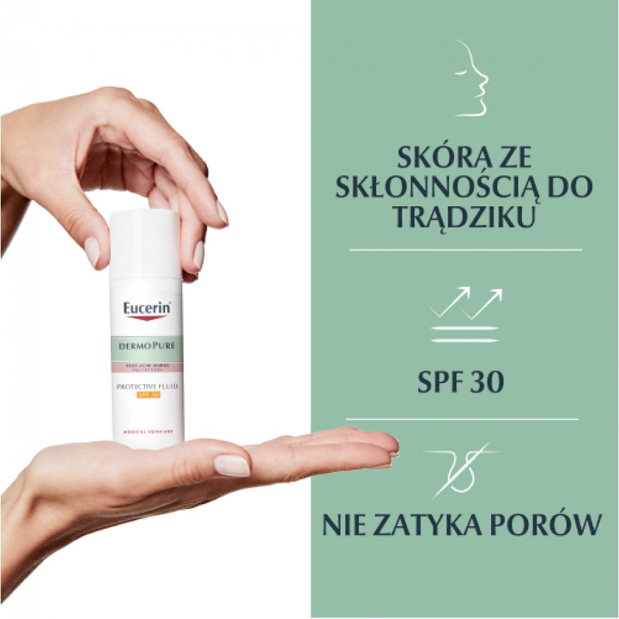 Miniaturka artykułu - #1 Eucerin DermoPure Krem-Fluid ochronny SPF 30, 50 ml