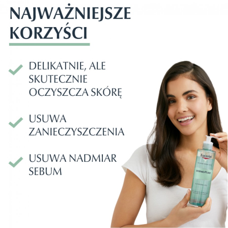 Zdjęcie produktu - 0 Eucerin DermoPure Żel oczyszczający, 400 ml