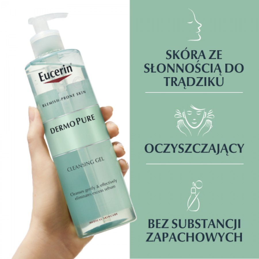 Zdjęcie produktu - 1 Eucerin DermoPure Żel oczyszczający, 400 ml
