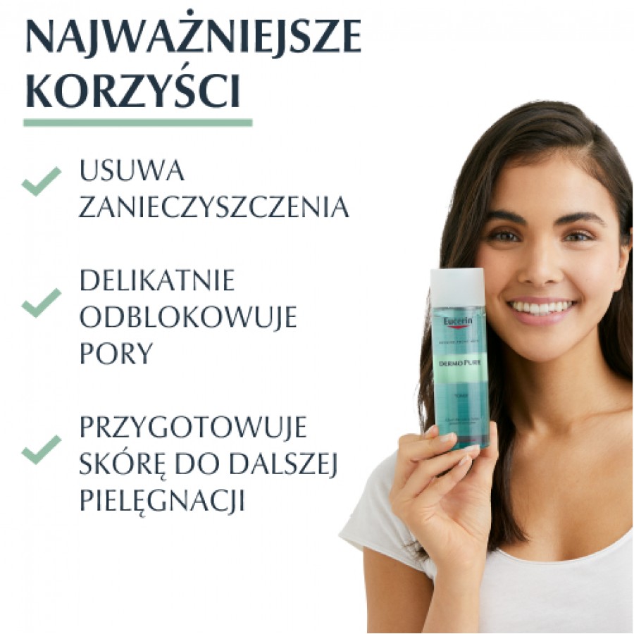 Miniaturka artykułu - #0 Eucerin DermoPure Tonik, 200 ml