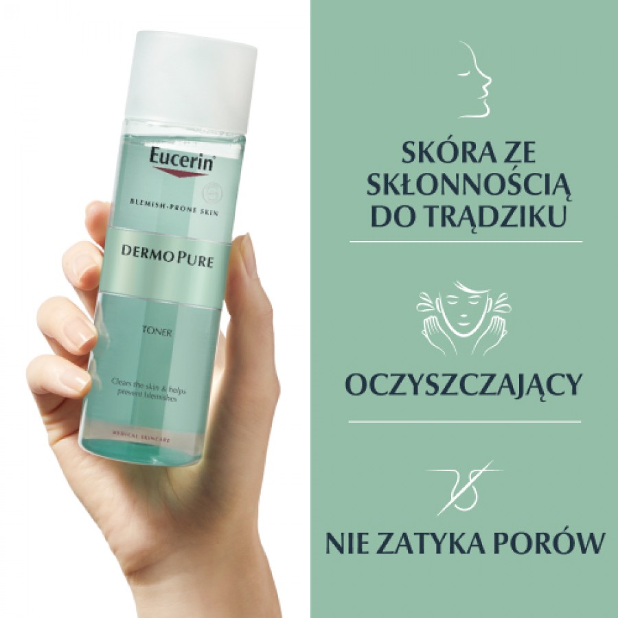 Miniaturka artykułu - #1 Eucerin DermoPure Tonik, 200 ml