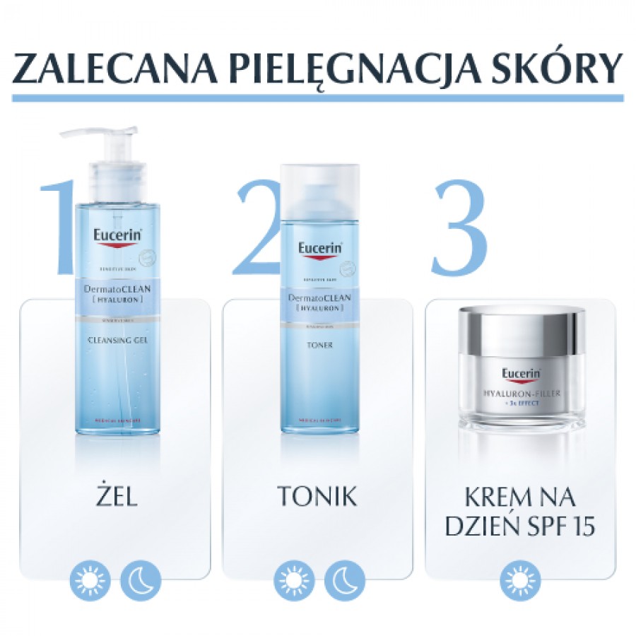 Zdjęcie produktu - 4 Eucerin DermatoClean Hyaluron Żel oczyszczający, 200 ml