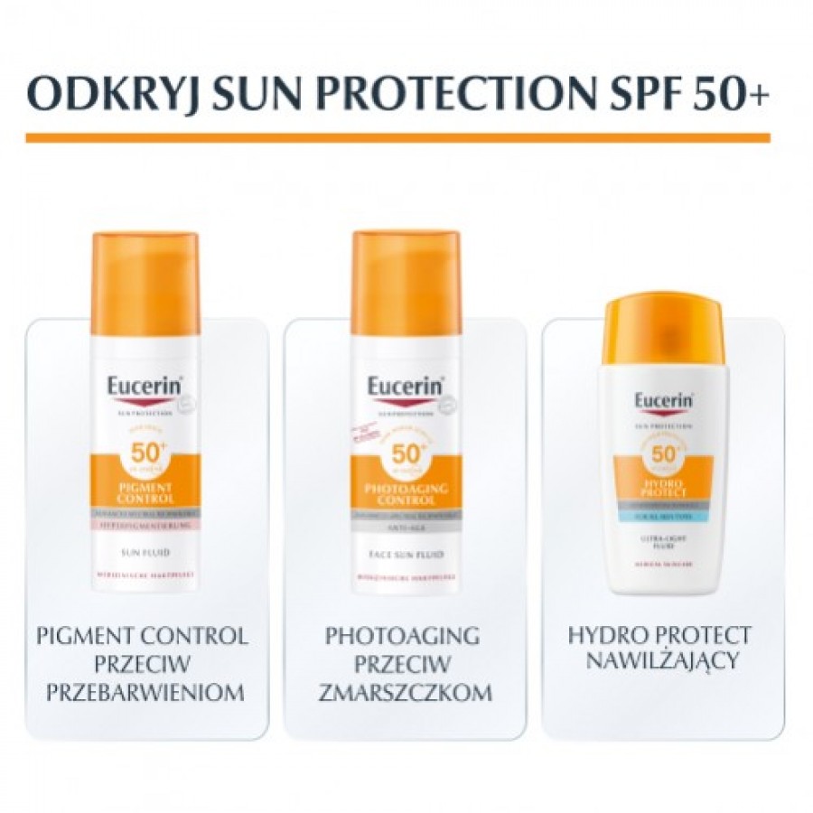 Zdjęcie produktu - 4 Eucerin Ultralekki żel-krem SPF 50+Oil Control, 50 ml