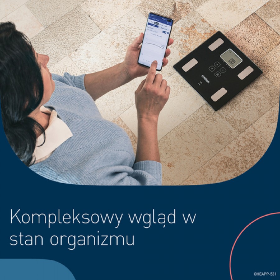 Miniaturka artykułu - #0 OMRON Waga z analizatorem składu ciała VIVA HBF-222T-EBK