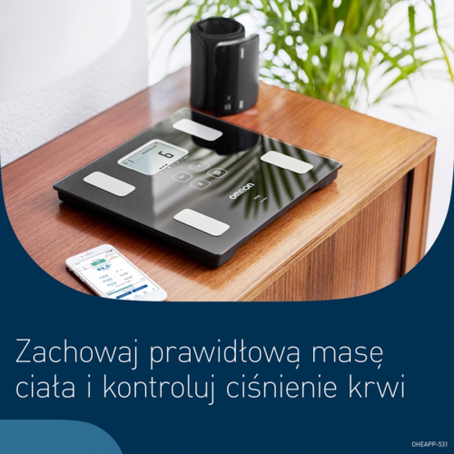 Zdjęcie produktu - 3 OMRON Waga z analizatorem składu ciała VIVA HBF-222T-EBK