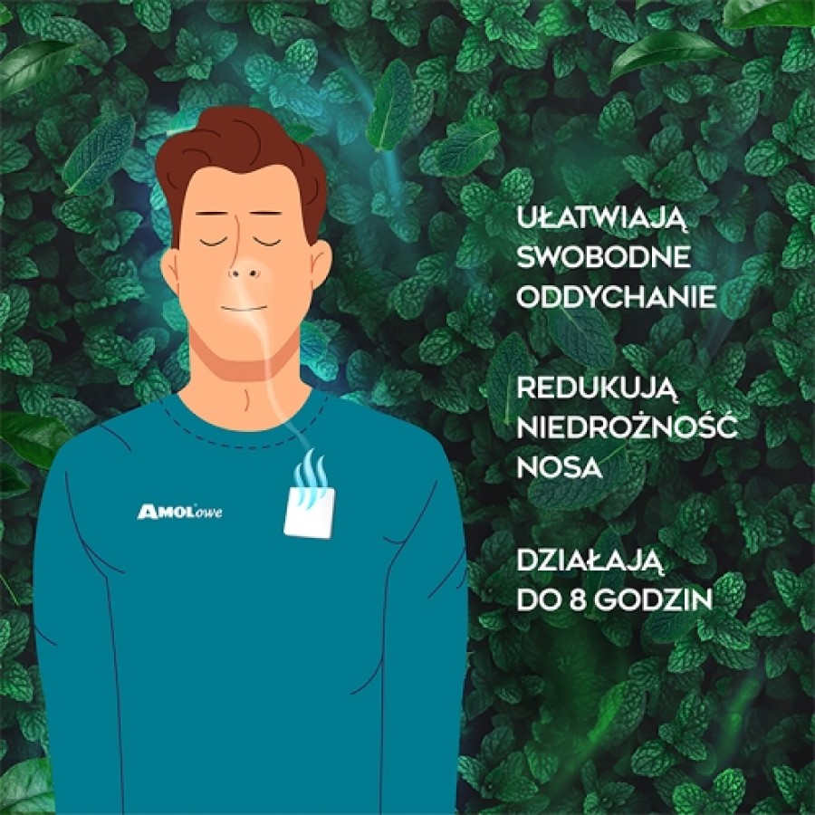 Zdjęcie produktu - 2 AMOLowe Plastry aromatyczne z olejkami eterycznymi, 5 szt.