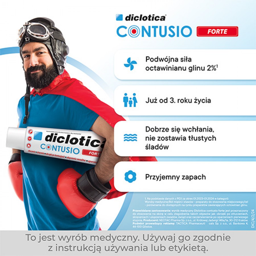 Zdjęcie produktu - 3 Diclotica Contusio Forte Żel, 75g