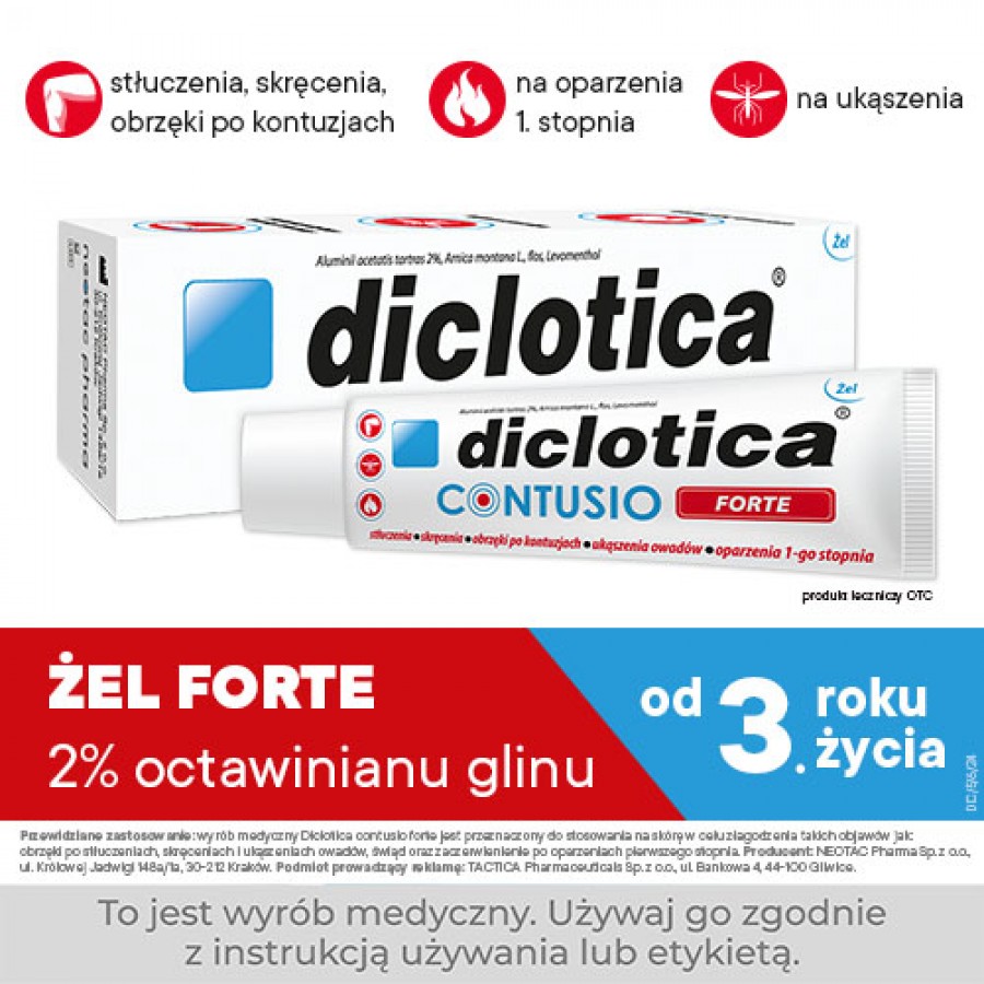 Zdjęcie produktu - 0 Diclotica Contusio Forte Żel, 75g