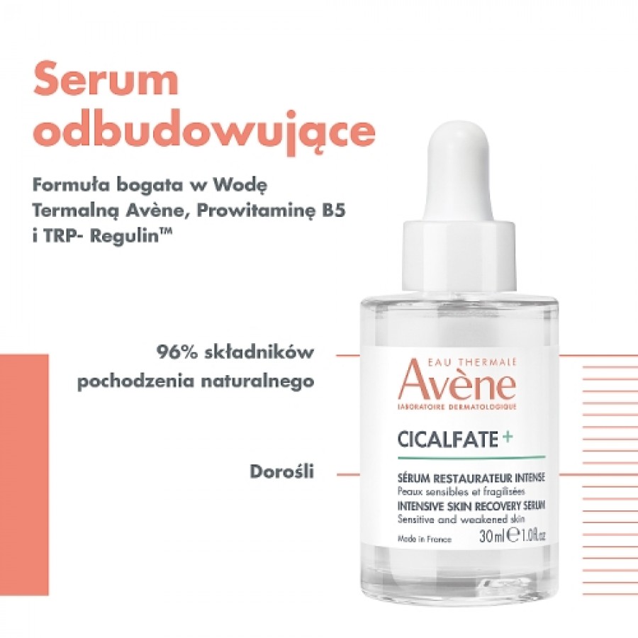 Miniaturka artykułu - #0 AVENE CICALFATE+ Serum intensywnie odbudowujące, 30ml
