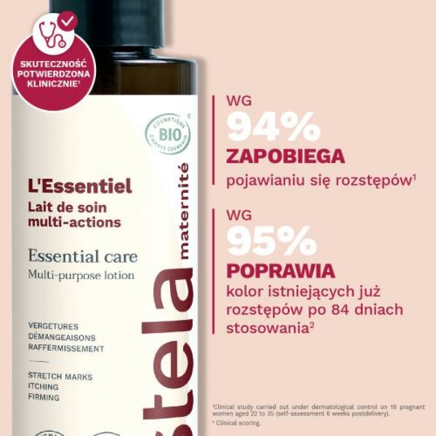 Miniaturka artykułu - #0 Mustela Maternite Essential Care wielofunkcyjny balsam organiczny dla kobiet, 200 ml