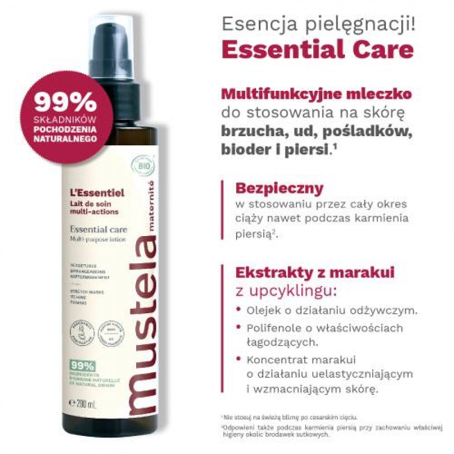 Zdjęcie produktu - 2 Mustela Maternite Essential Care wielofunkcyjny balsam organiczny dla kobiet, 200 ml
