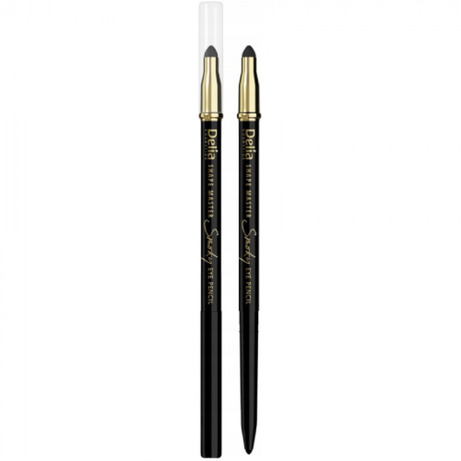 Miniaturka artykułu - #0 DELIA Kredka do oczu z gąbką Smoky Black 36, 2g