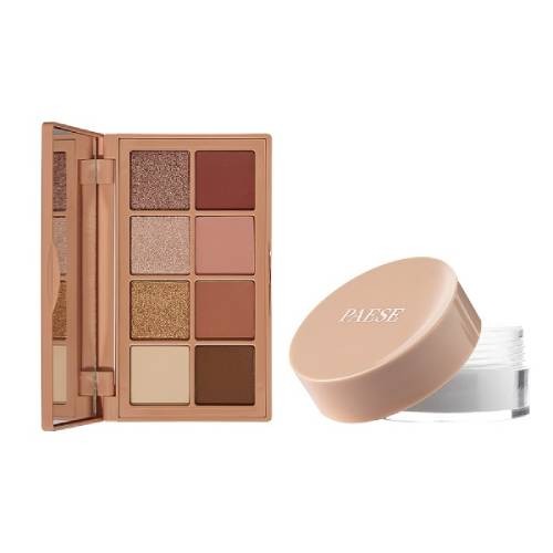 Miniaturka artykułu - #0 PAESE Zestaw Crush on you set (Puder sypki, 7g + Paleta cieni do powiek, 11g)