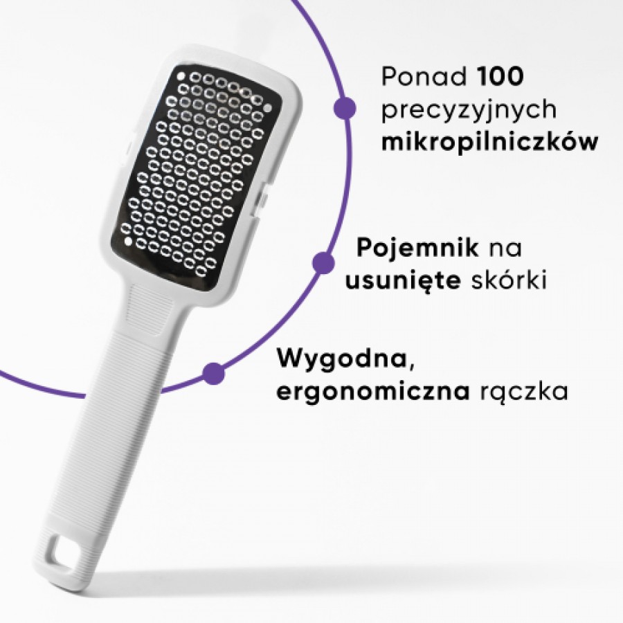 Zdjęcie produktu - 0 L`BIOTICA Profesjonalna tarka do st&oacute;p z minipilniczkami, 1 sztuka