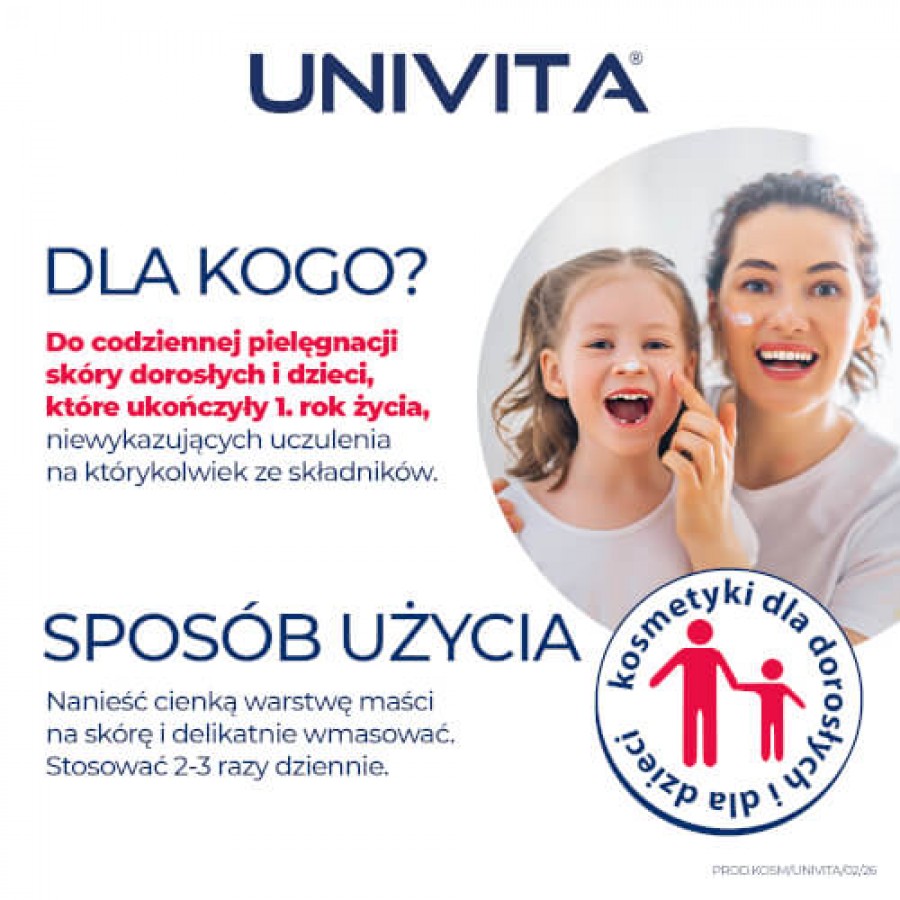 Zdjęcie produktu - 3 UNIVITA maść z witaminą A, 30g
