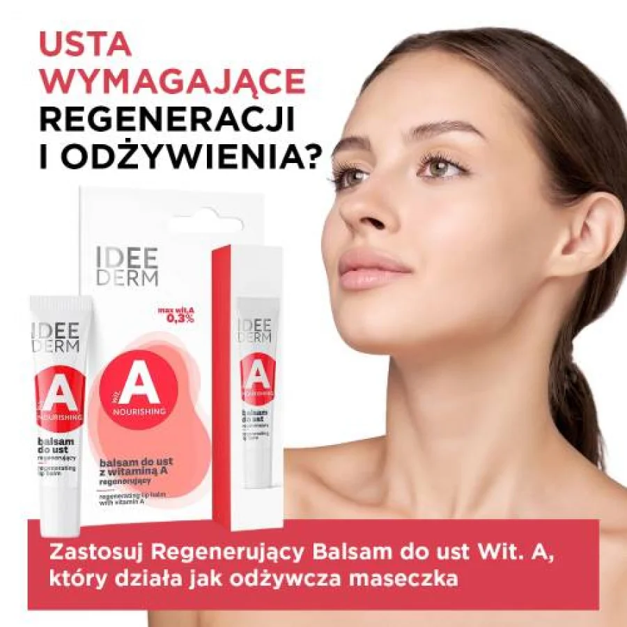 #0 – IDEE DERM Balsam do ust z witaminą A regenerujący, 12ml