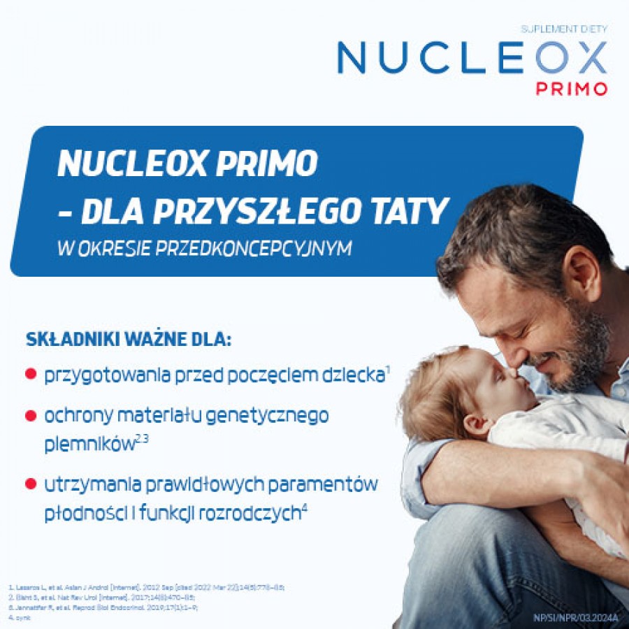 Miniaturka artykułu - #1 NUCLEOX Primo, 30 kapsułek