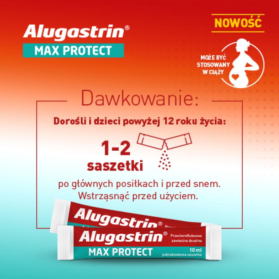 Zdjęcie produktu - 3 Alugastrin Max Protect, 10x 10ml sasz.