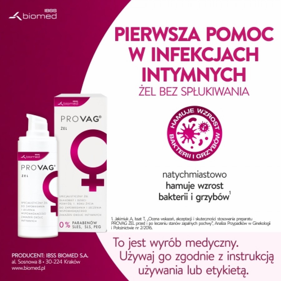 Miniaturka artykułu - #1 PROVAG Żel intymny - 30 g 