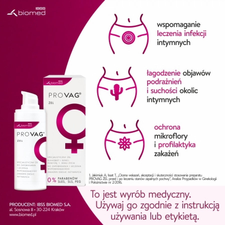 Zdjęcie produktu - 3 PROVAG Żel intymny - 30 g 