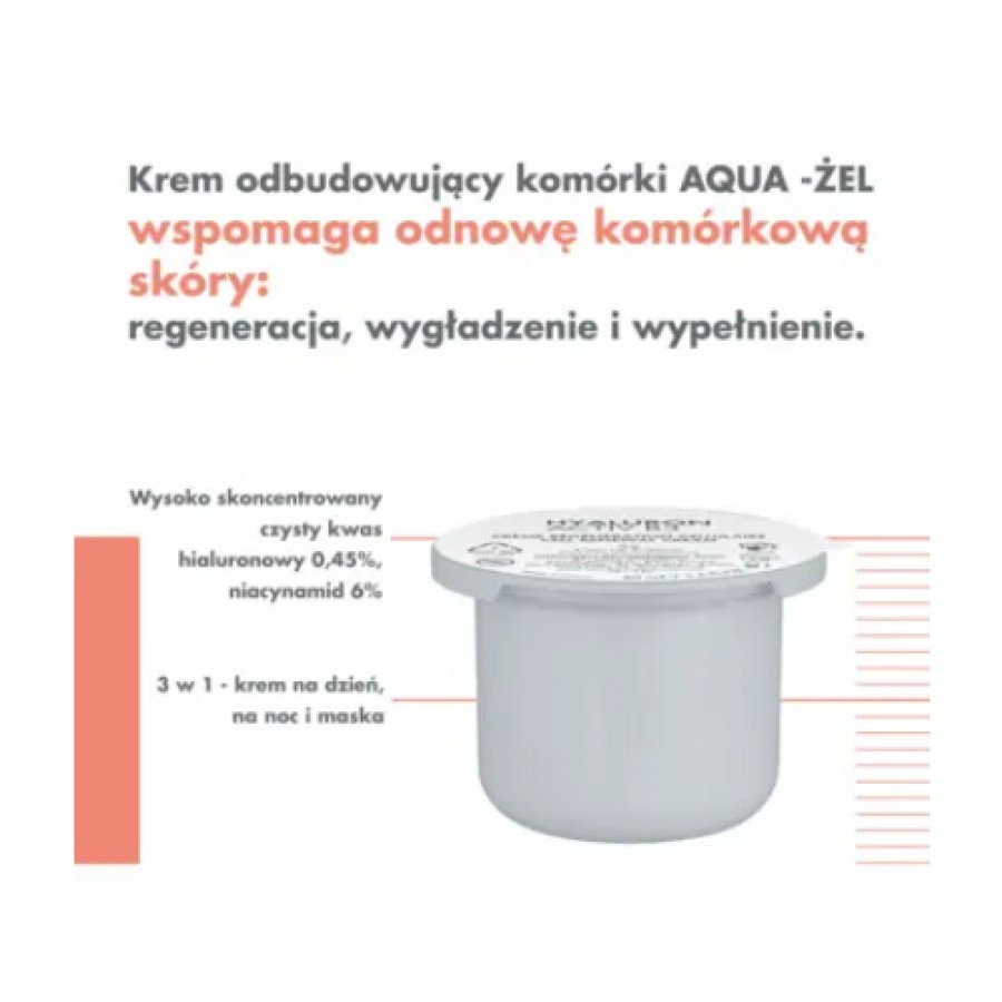 Miniaturka artykułu - #0 AVENE Hyaluron Activ B3 krem odbudowujący kom&oacute;rki aqua-gel, 50ml refill