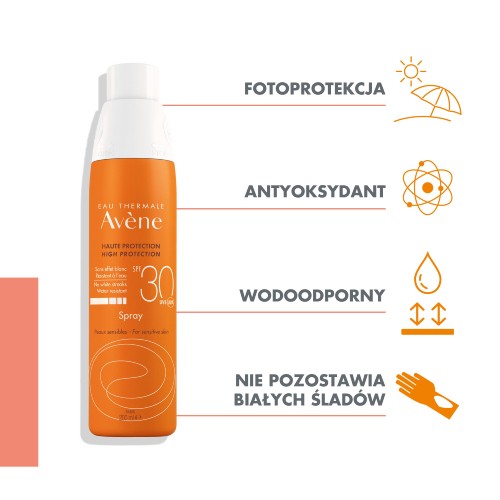 Miniaturka artykułu - #0 AVENE Spray do ciała SPF30, 200ml