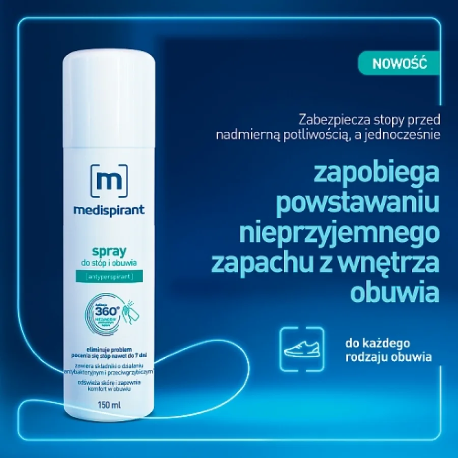 #0 – MEDISPIRANT Spray do st&oacute;p i obuwia przeciw poceniu, 150 ml