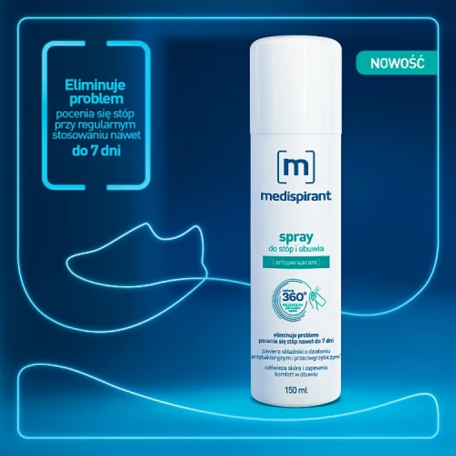 #2 – MEDISPIRANT Spray do st&oacute;p i obuwia przeciw poceniu, 150 ml