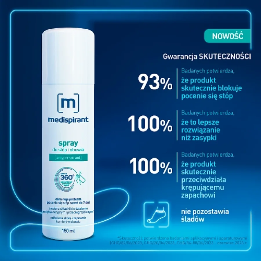 #3 – MEDISPIRANT Spray do st&oacute;p i obuwia przeciw poceniu, 150 ml