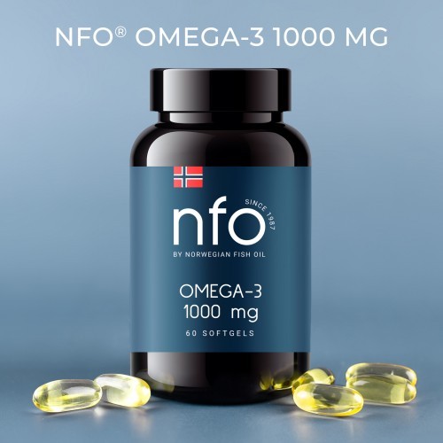 Zdjęcie produktu - 3 NFO Omega 3 1000 mg, 60 kapsułek