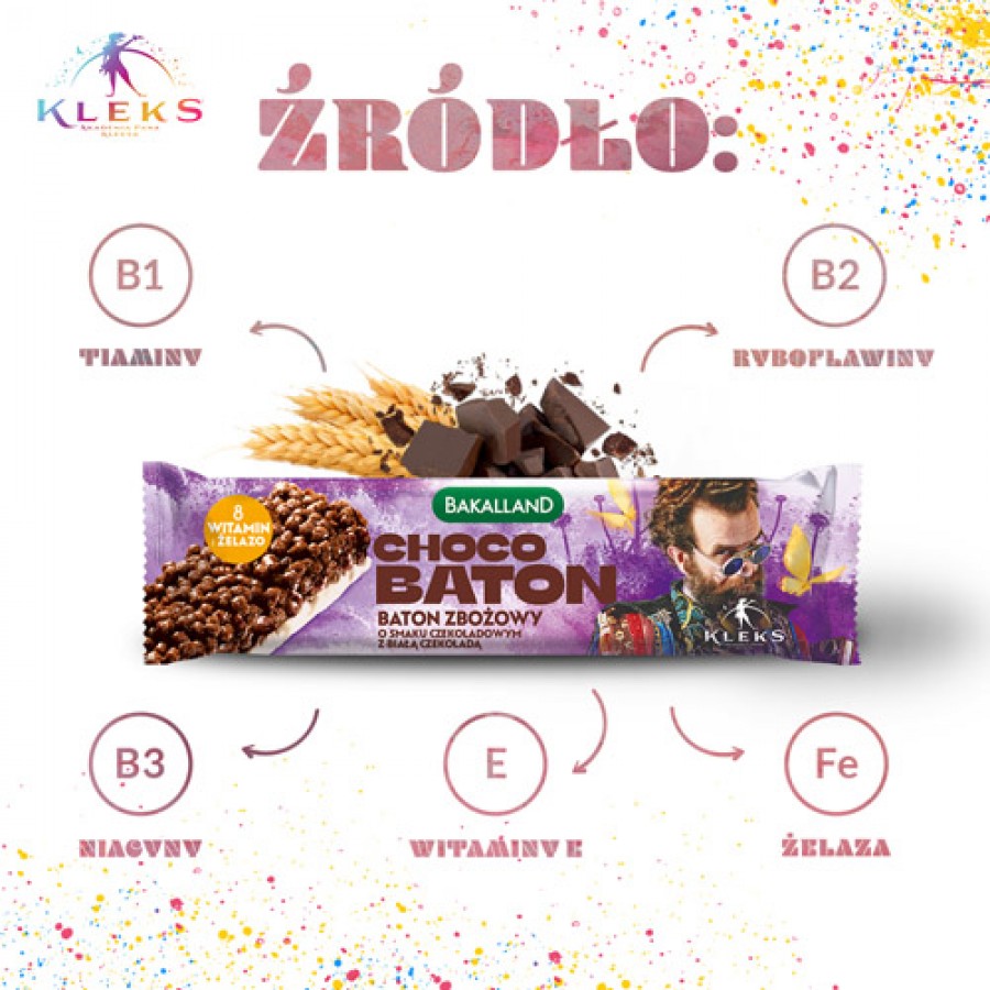 Miniaturka artykułu - #1 BAKALLAND Akademia Pana Kleksa Choco Baton, 25g