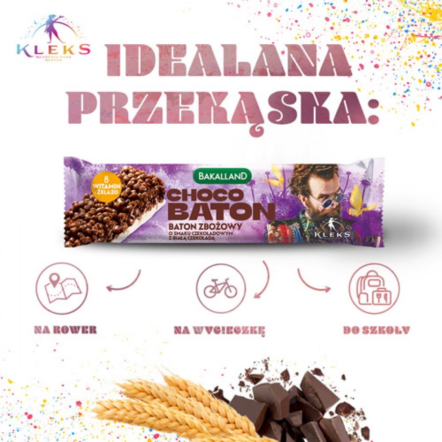 Zdjęcie produktu - 3 BAKALLAND Akademia Pana Kleksa Choco Baton, 25g