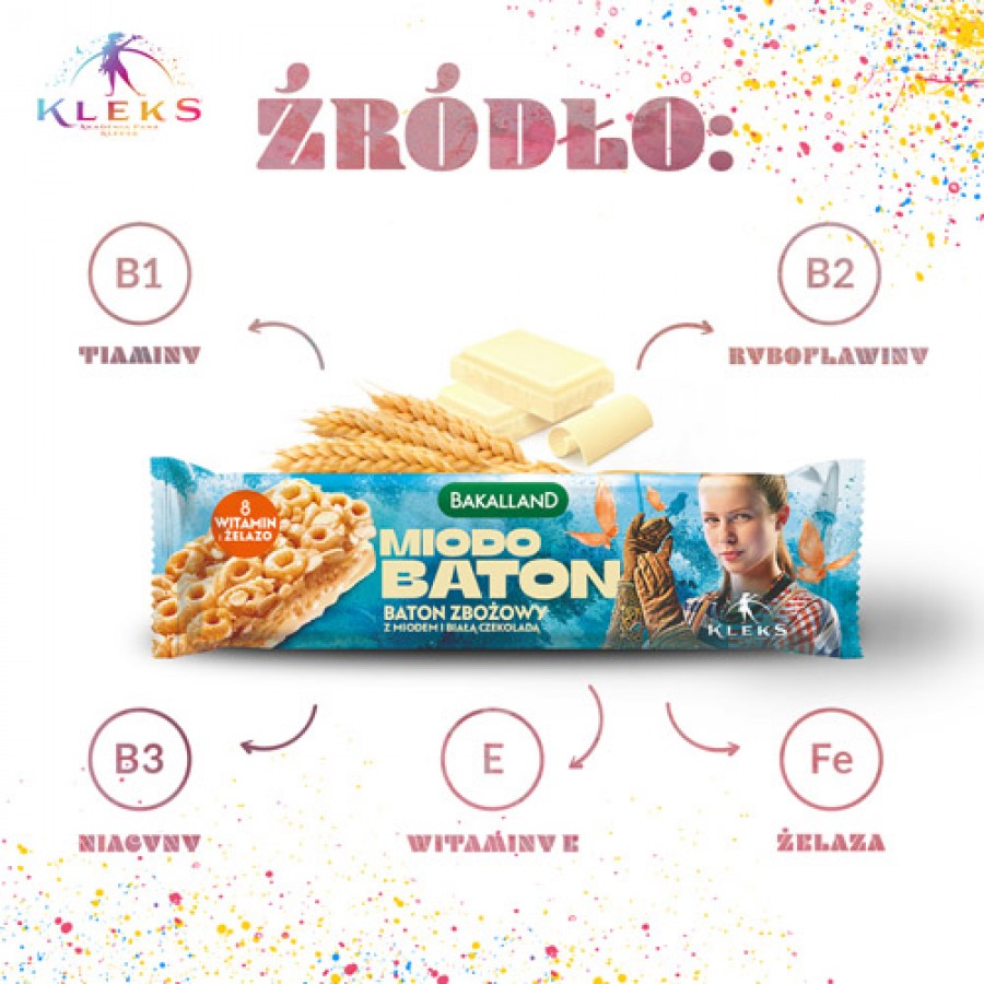 Miniaturka artykułu - #1 BAKALLAND Akademia Pana Kleksa Miodo Baton, 25g