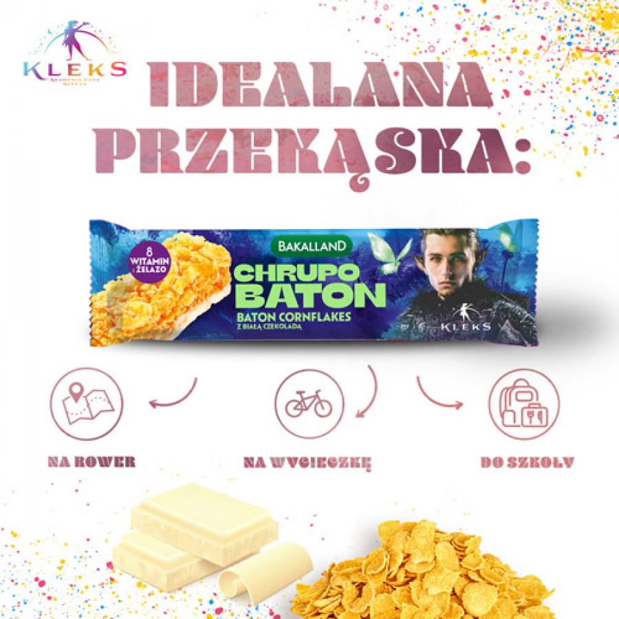 Zdjęcie produktu - 3 BAKALLAND Akademia Pana Kleksa Chrupo Baton, 25g