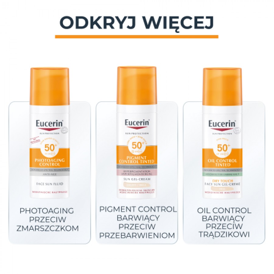 Miniaturka artykułu - #0 Eucerin Sun Allergy Protect Żel-krem do opalania do sk&oacute;ry alergicznej SPF 50+, 150 ml