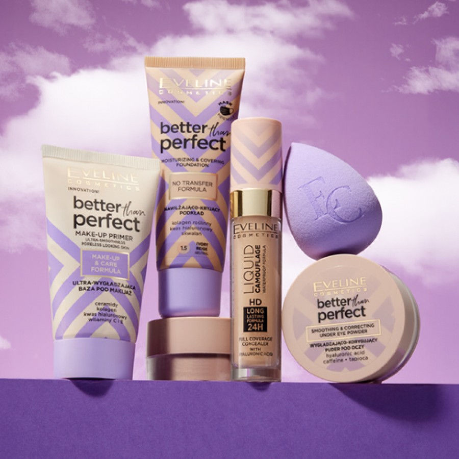 Zdjęcie produktu - 2 EVELINE Better Than Perfect Wygładzająco - korygujący puder pod oczy, 4g