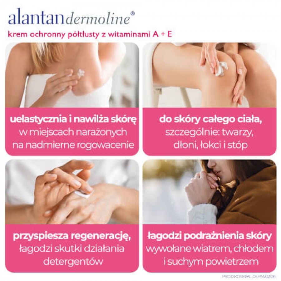 Zdjęcie produktu - 3 Alantandermoline Krem ochronny p&oacute;łtłusty z witaminami A+E łagodzi podrażnienia, 50 g