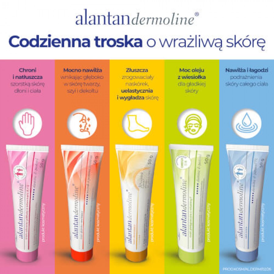 Zdjęcie produktu - 4 Alantandermoline Krem ochronny p&oacute;łtłusty z witaminami A+E łagodzi podrażnienia, 50 g