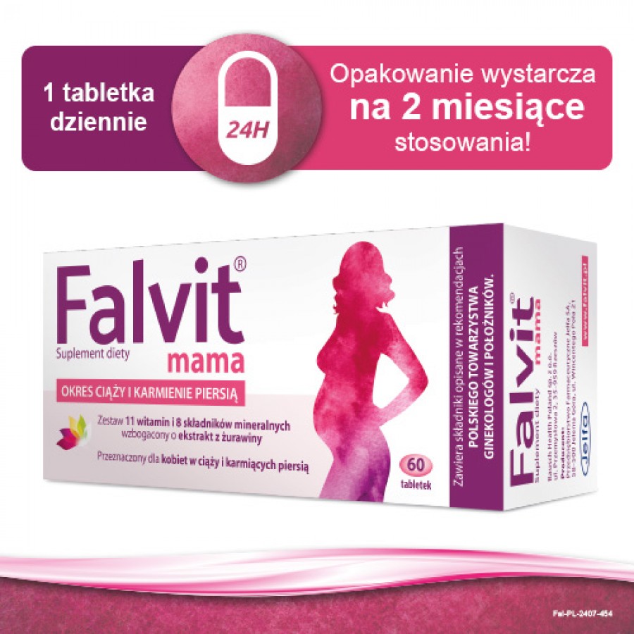 Zdjęcie produktu - 4 FALVIT mama, 60tabletek