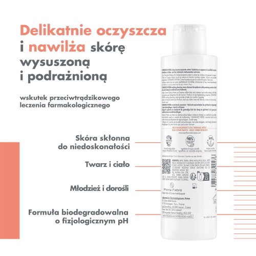 Miniaturka artykułu - #1 AVENE CLEANANCE HYDRA oczyszczający krem łagodzący dla delikatnej sk&oacute;ry, 200ml