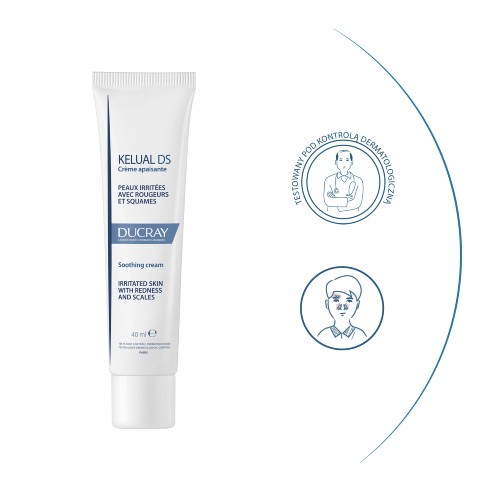 Miniaturka artykułu - #0 DUCRAY KELUAL DS Krem kojący, 40ml